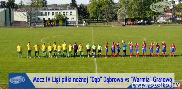 Zapis całego meczu IV Ligi piłki nożnej &quot;Dąb&quot;Dąbrowa Białostocka vs &quot;Warmia&quot; Grajewo [Film]