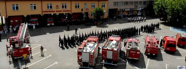 Obchody Dnia Strażaka w Sokółce [Film+ Dron]