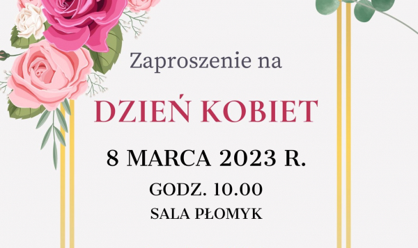 Zaproszenie na Dzień Kobiet