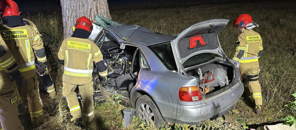 Wypadek ze skutkiem śmiertelnym na drodze Sokółka - Malawicze Górne [Zdjęcia]