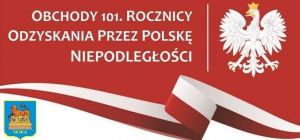 Uroczyste obchody 101 Rocznicy Odyskania Niepodległości w Sidrze [Plakat]