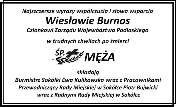 Najszczersze wyrazy współczucia