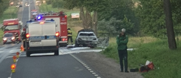 NA SYGNALE: Auto spłonęło doszczętnie na DK 19