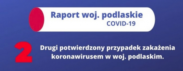 Koronawirus: Dwa przypadki w Podlaskiem