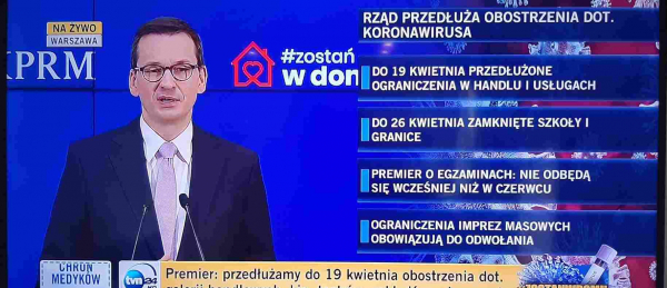 Premier: szkoły zamknięte do 26 kwietnia, matury przełożone, ograniczenia utrzymane