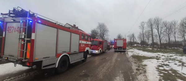 NA SYGNALE: Pożar w budynku mieszkalnym w Czerwonce [Zdjęcia]