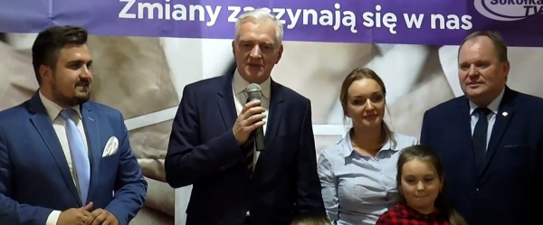 Lider partii Porozumienie - Jarosław Gowin w Sok&oacute;łce [Film]
