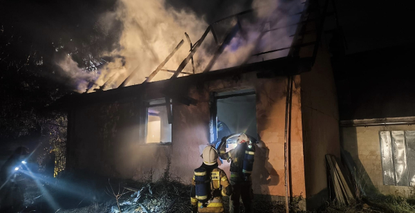 Pożar budynku gospodarczego w Chwaszczewie