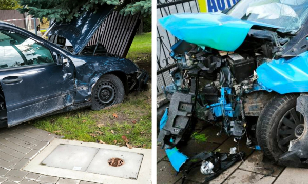 Kolizja na skrzyżowaniu ulicy Wesołej oraz Mickiewicza