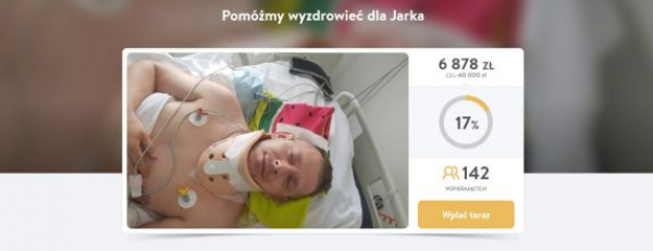 Sparaliżowany Jarek potrzebuje naszej pomocy