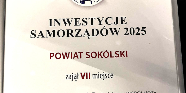Powiat Sokólski wśród liderów inwestycji samorządowych w Polsce.
