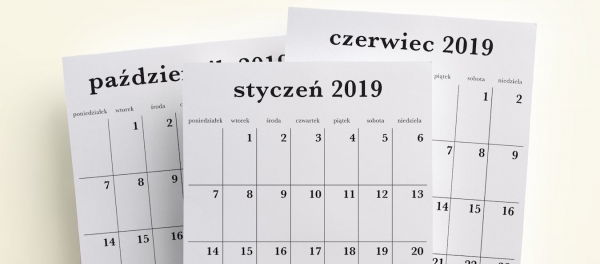 Święta, długie weekendy i dni wolne od pracy [Kalendarz na 2019 rok]