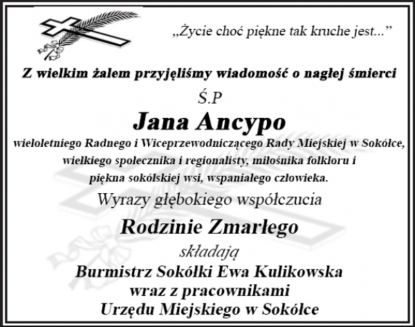 Wyrazy głębokiego współczucia