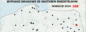 Mapa wypadków ku przestrodze kierowcom