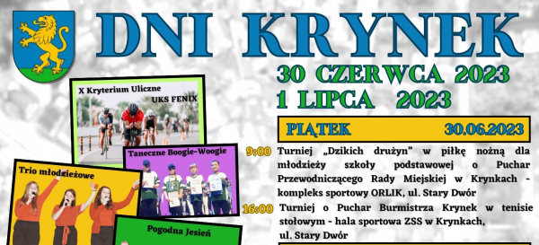 Już w najbliższy weekend Dni Krynek [Plakat]