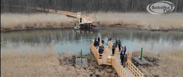 Nową kładką przez biebrzańskie bagna [Film i Zdjęcia]