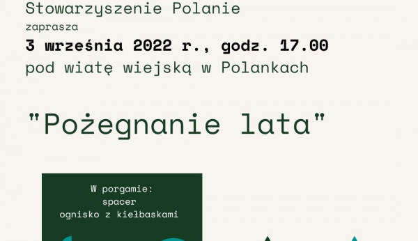 Zaproszenie na &quot;Pożegnanie lata&quot;