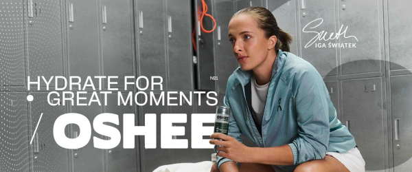 OSHEE i Iga Świątek wracają z nową odsłoną &bdquo;Hydrate for Great Moments&rdquo;