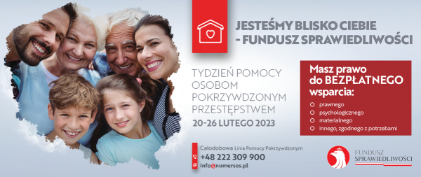 TYDZIEŃ POMOCY OSOBOM POKRZYWDZONYM PRZESTĘPSTWEM