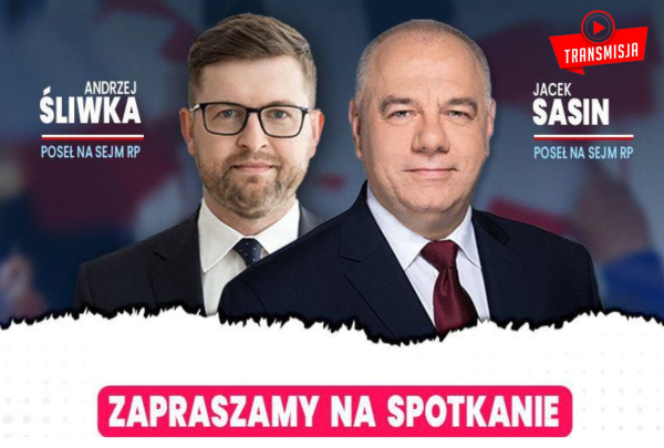 Spotkanie z udziałem Posłów na Sejm RP – Jacka Sasina i Andrzeja Śliwki w Dąbrowie Białostockiej [NA ŻYWO]