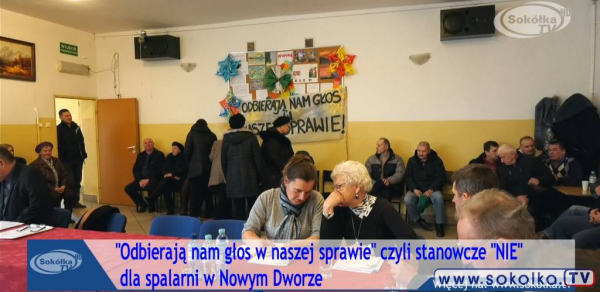 „Odbierają nam głos w naszej sprawie” czyli stanowcze NIE dla spalarni w Nowym Dworze [Film]