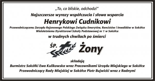 Najszczersze wyrazy współczucia i słowa wsparcia