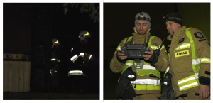 Pożar to nie koniec-pogorzeliska w Dąbrowie Białostockiej pilnują strażacy