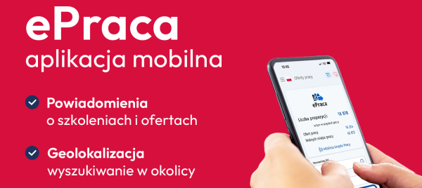 Aplikacja dla osób poszukujących zatrudnienia.