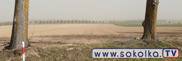 Ostrzeżenie meteo: Burze piaskowe przechodzą nad naszym powiatem [Zdjęcia]