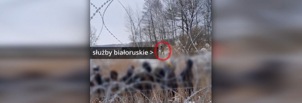 Służby białoruskie podwiozły grupę 15 cudzoziemców pod rzekę graniczną Świsłocz [Film]