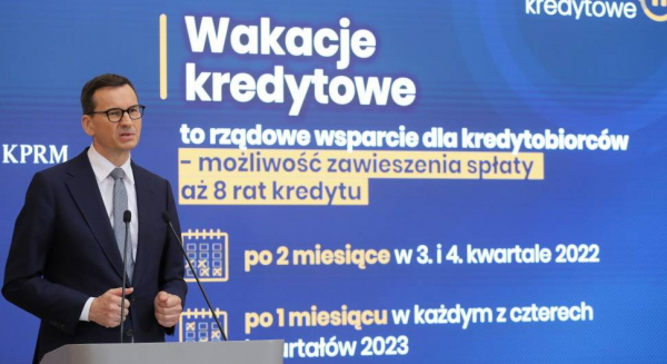 Premier: mam nadzieję, że od 2024 r. będziemy mieli do czynienia ze spadającymi ratami kredytowymi