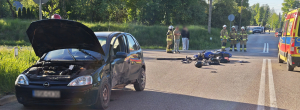 NA SYGNALE: Dąbrowa Białostocka - Zderzenie motocykla z pojazdem osobowym