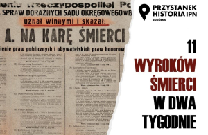 PRZYSTANEK HISTORIA: Działalność sąd&oacute;w doraźnych Korpusu Bezpieczeństwa Wewnętrznego na sok&oacute;lszczyźnie [Transmisja NA ŻYWO]